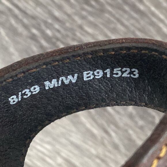 Born Brown Leather Sandals Adjustable straps Cushioned 8M/W Comfortable Casual - Picture 8 of 11